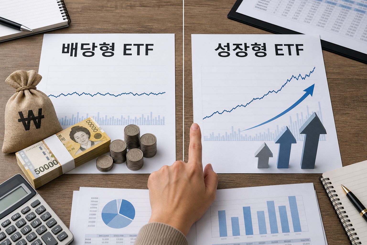 ETF투자방법에서 배당형과 성장형 ETF를 비교해 선택하는 기준 정리