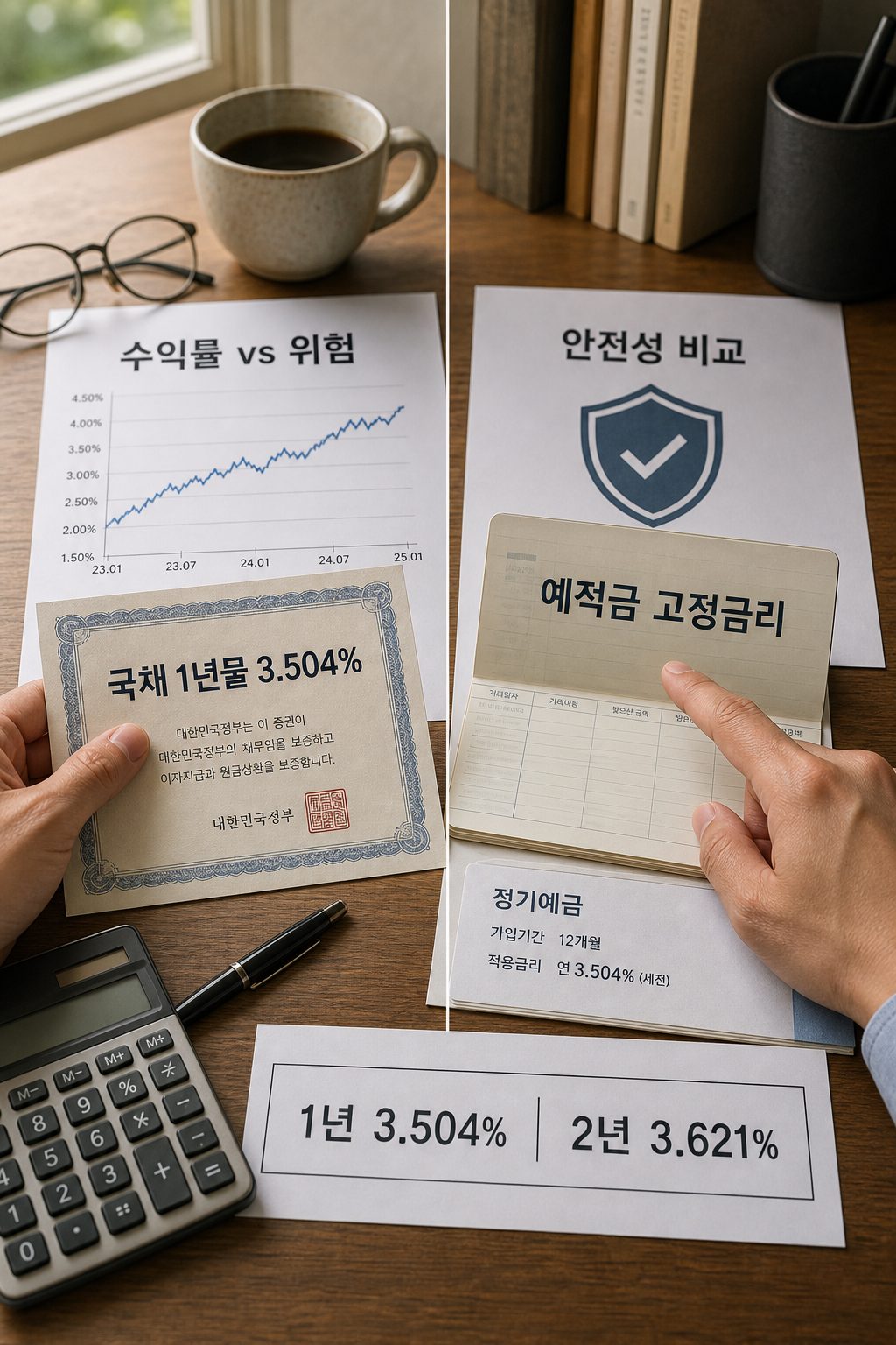 국내 채권과 예적금 수익률·안전성 비교로 보는 현실적 선택 기준