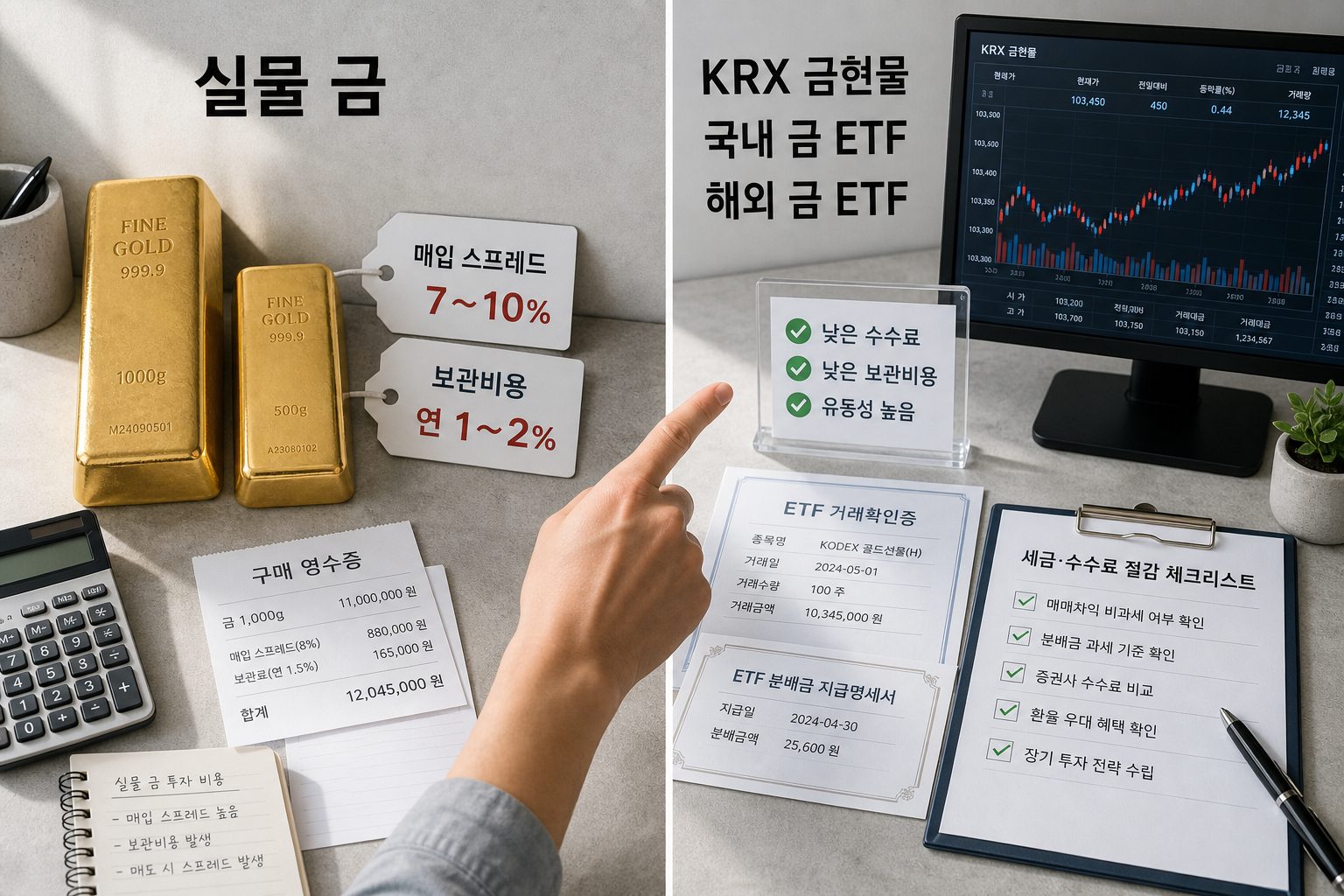 금 투자할 때 반드시 확인해야 할 세금·수수료 절감 체크리스트