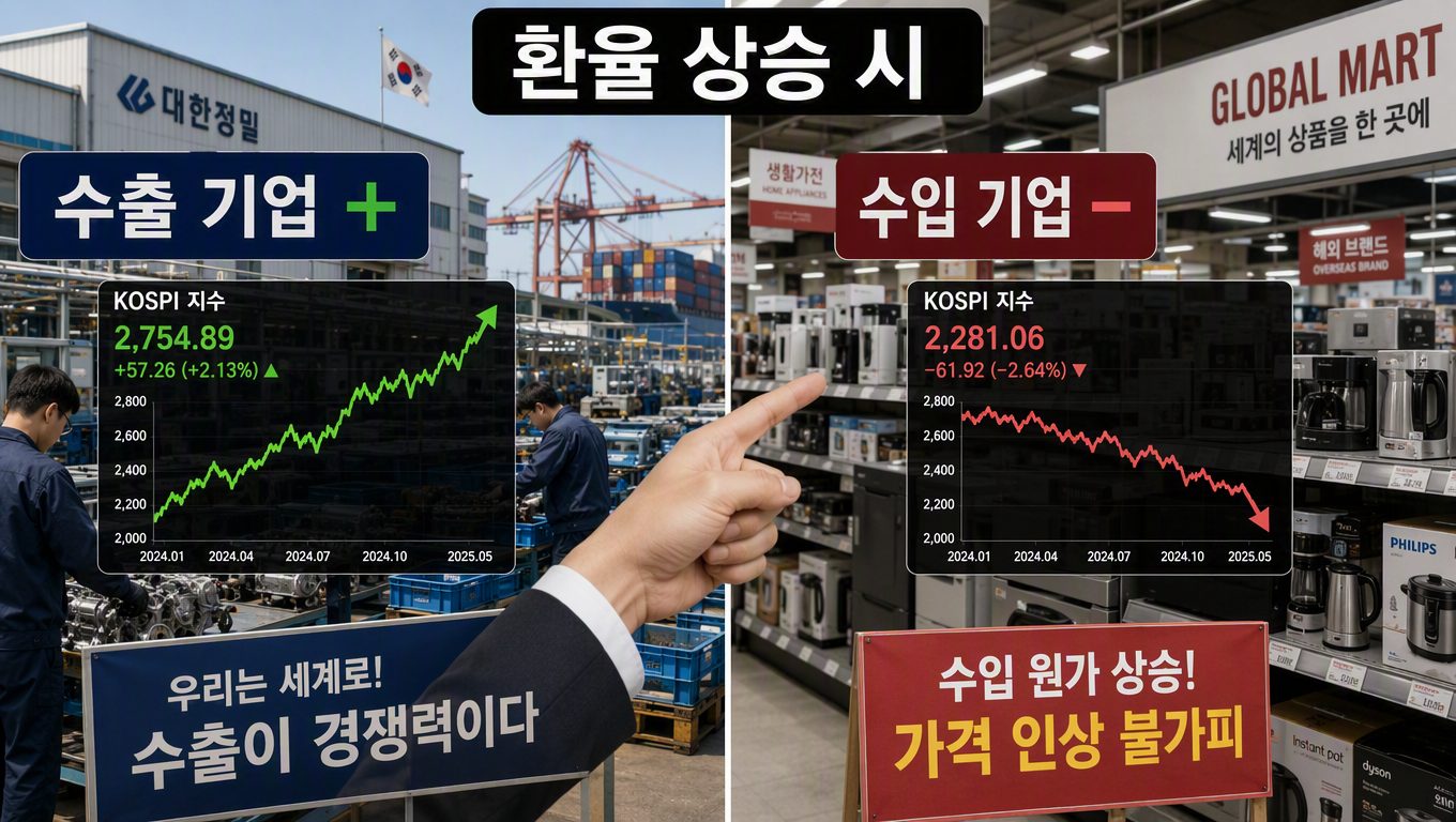 환율이 주식시장에 미치는 영향 정도