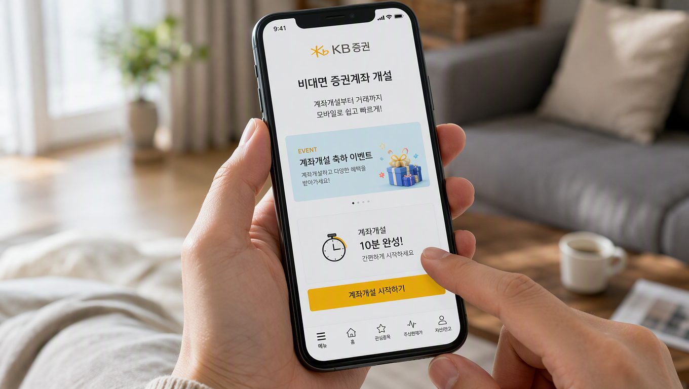 증권계좌 이벤트 참여 방법과 비대면 개설 단계