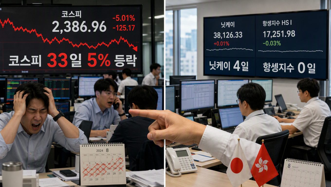 투자 부적합 국가로 지목된 한국 증시 현실