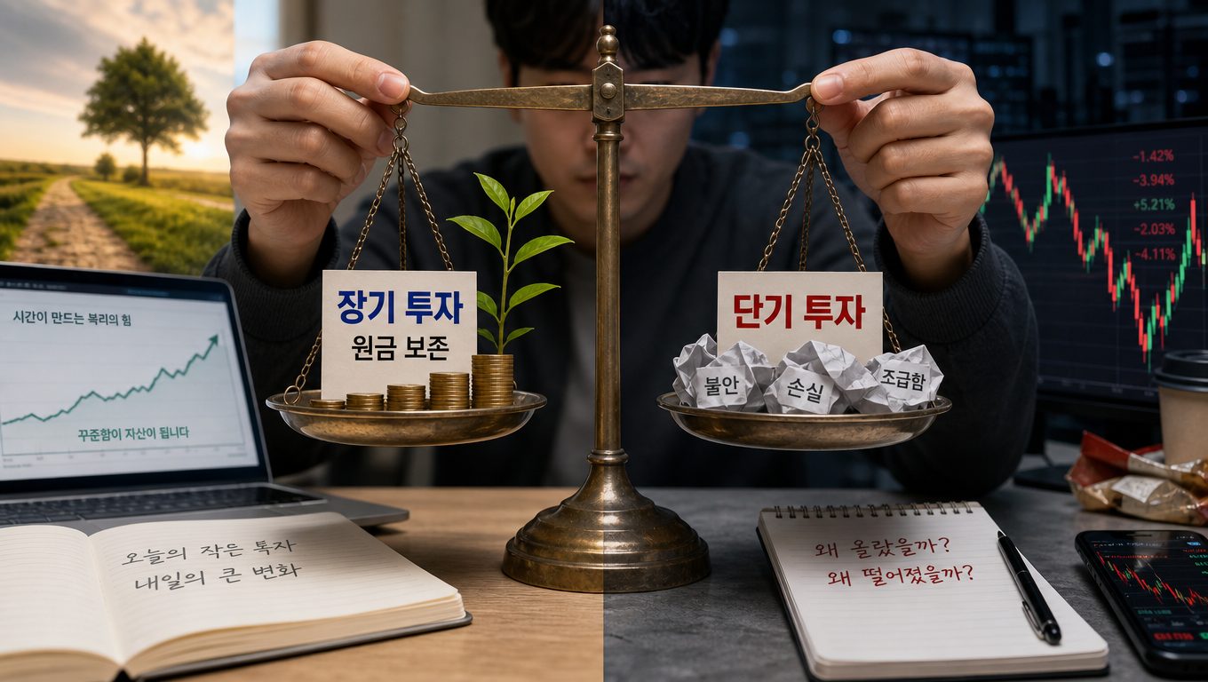 원금 뜻으로 장기 투자와 단기 투자의 위험을 비교하는 기준