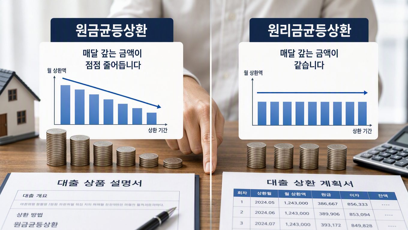원금균등 원리금균등 어떤 상환 방식을 선택해야 할까요?